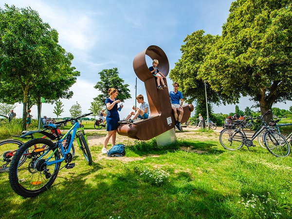 Works of art along the Meuse in Beesel